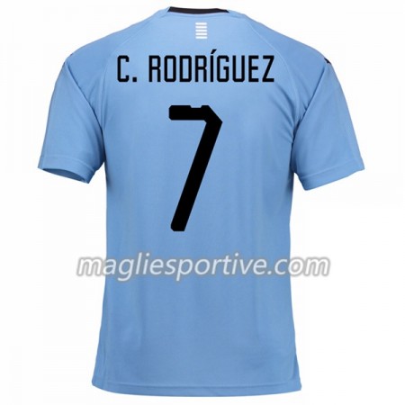 Completo Calcio Uruguay C.Rodgrizuez 7 Divisa Prima Mondiali 2018